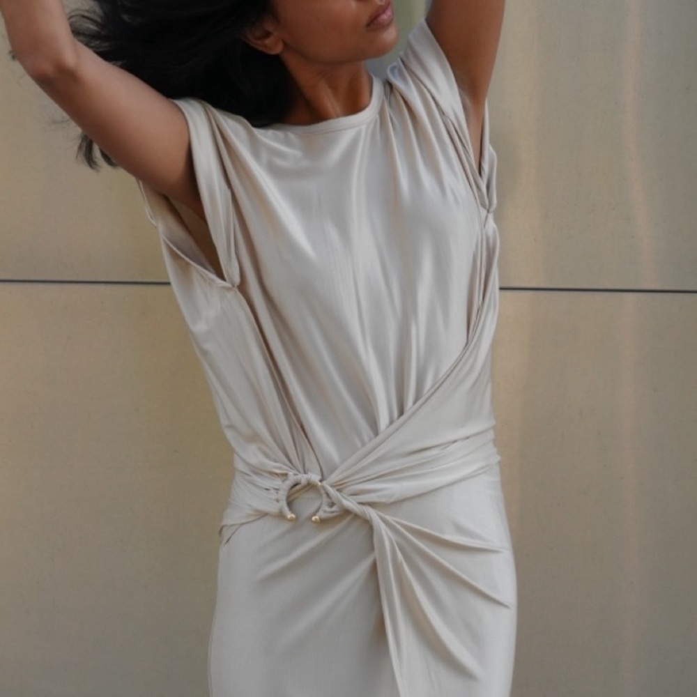 PACO RABANNE midi dress